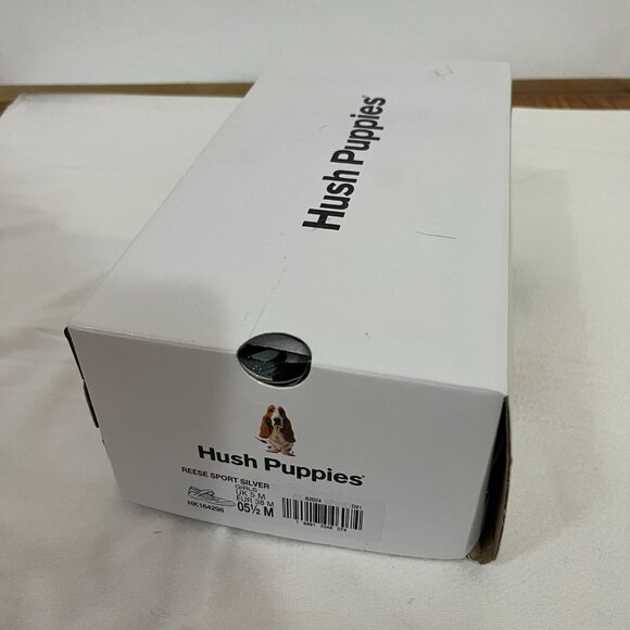 Hush Puppies Girls Reese Sport Sneaker Silver Size 5.5 - Picture 6 of 7